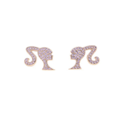 Barbie Earrings - Rose Gold