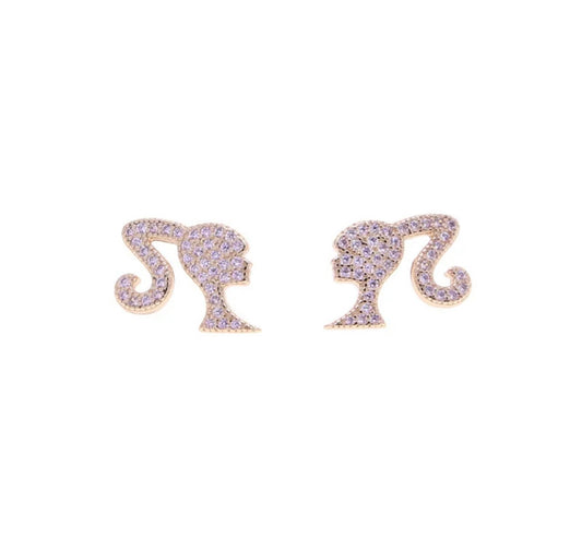 Barbie Earrings - Rose Gold