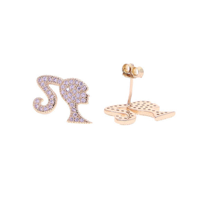 Barbie Earrings - Rose Gold