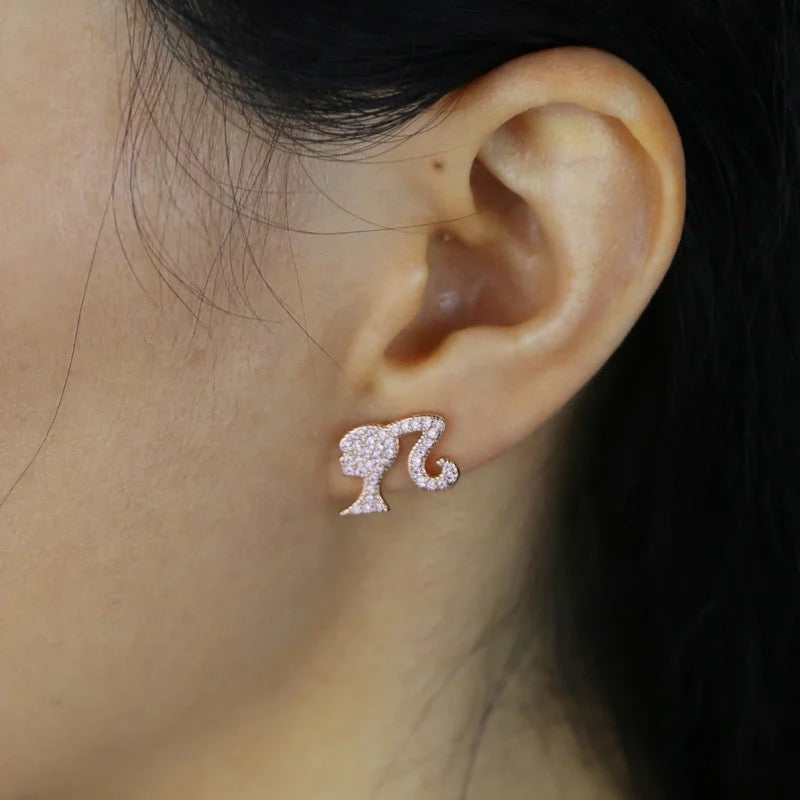 Barbie Earrings - Rose Gold