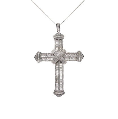 Tie Cross Necklace