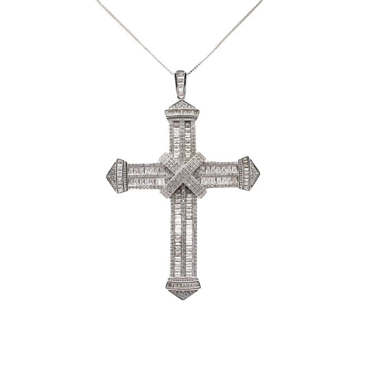 Tie Cross Necklace