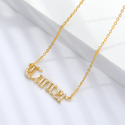 Zodiac Star Sign Necklace - Gold