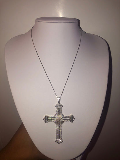 Tie Cross Necklace