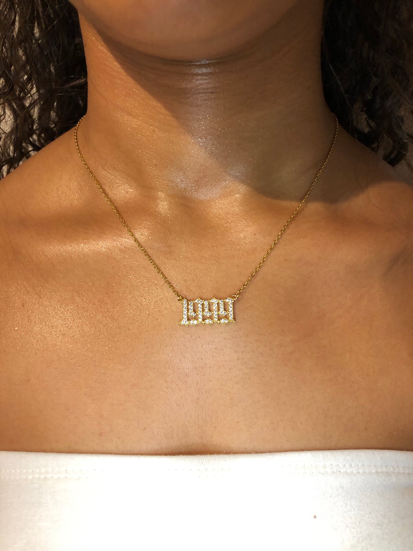 Birth Year Necklace - Gold