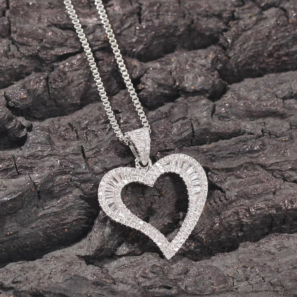 Wayda My Heart Necklace - Silver